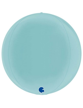 Globo Esferico 28cm Azul Pastel