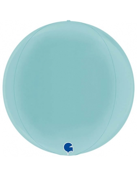 Globo Esferico 28cm Azul Pastel