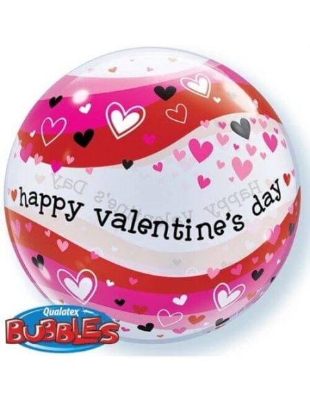 Globo Valentines Day Heart Wave Bubble 55cm