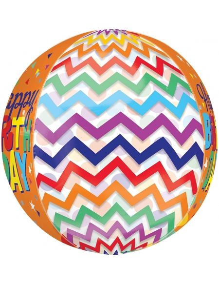 Globo HBD Patterns Esferico 43cm ORBZ