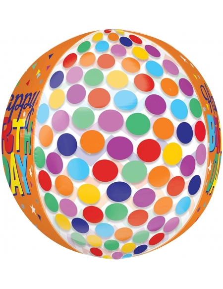 Globo HBD Patterns Esferico 43cm ORBZ