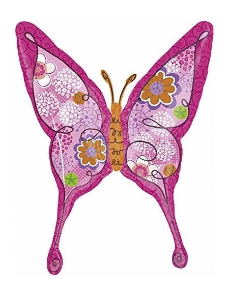 Globo Pink Floral Swallowtail Butterfly Forma 94cm