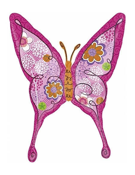 Globo Pink Floral Swallowtail Butterfly Forma 94cm