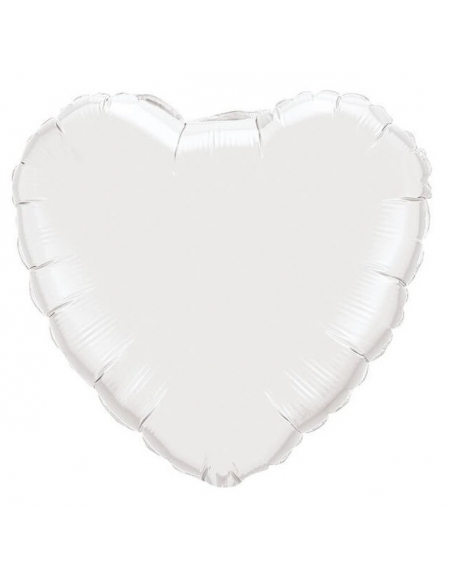 Globo Corazon 78cm Blanco