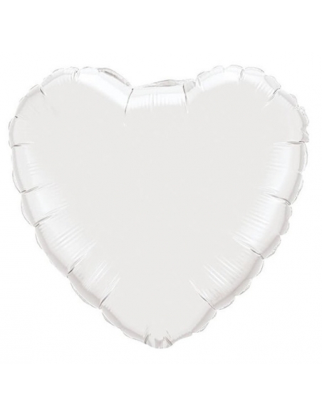 Globo Corazon 78cm Blanco
