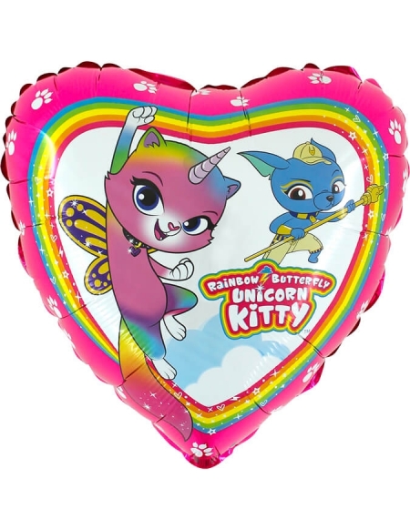 Globo Rainbow Butterfly Unicorn Kitty Corazon 45cm