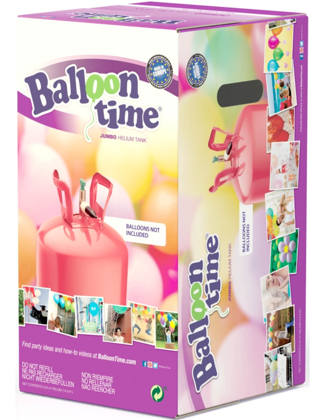 Comprar Bombona Helio Grande - 0,43m3 - 50 globos - Helio