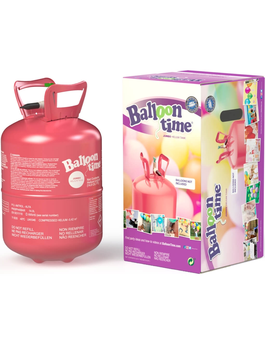 Bombona de Helio - 0,14 m3 - para 18 globos por 31,00 €