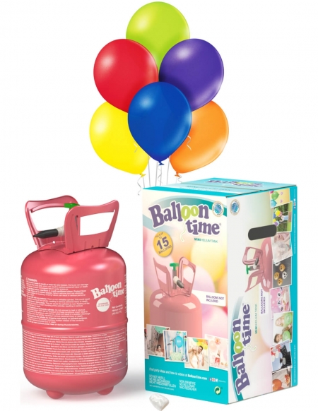 Botella de helio de alquiler para inflar tus globos de helio.