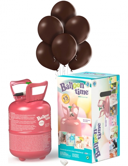 Bombona de Helio Desechable 0.13m3 con 8 Globos Chrome Qualatex 28cm