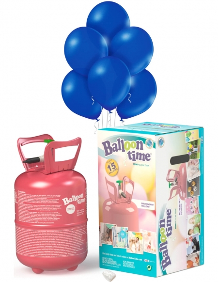 Botella de Helio Mini con 30 Globos Metalizados