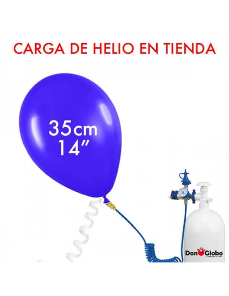 Carga de Helio Latex Redondos 35cm - 14 Pulgadas