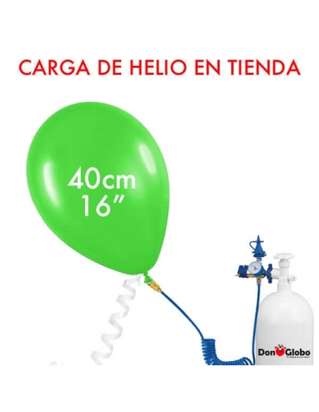 Carga de Helio Latex Redondos 40cm - 16 Pulgadas