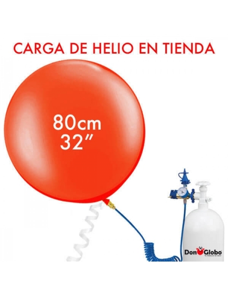 Carga de Helio Latex Redondos 80cm -32 Pulgadas