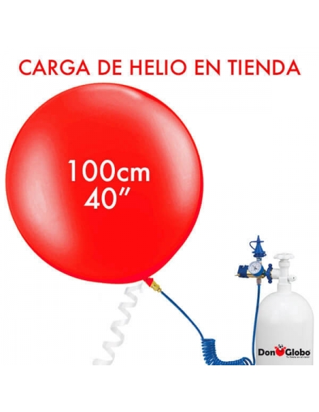 Carga de Helio Latex Esfericos 100cm - 40 Pulgadas