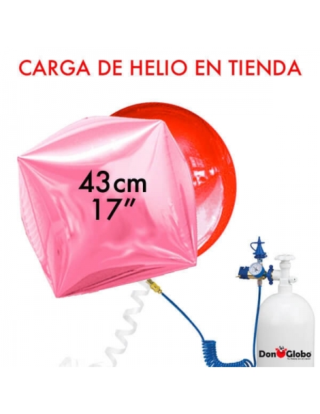 Carga de Helio Poliamida Esferas y Cubos 43cm - 17 Pulgadas