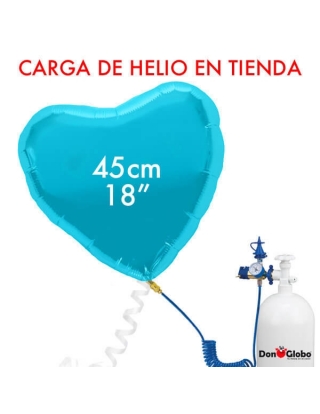 Carga de Helio Poliamida Corazones 45cm - 18 Pulgadas