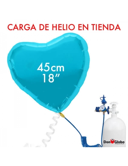 Carga de Helio Poliamida Corazones 45cm - 18 Pulgadas