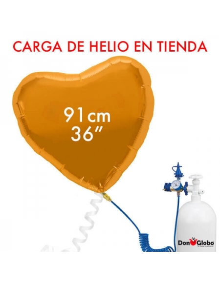 Carga de Helio Poliamida Corazones 91cm - 36 Pulgadas