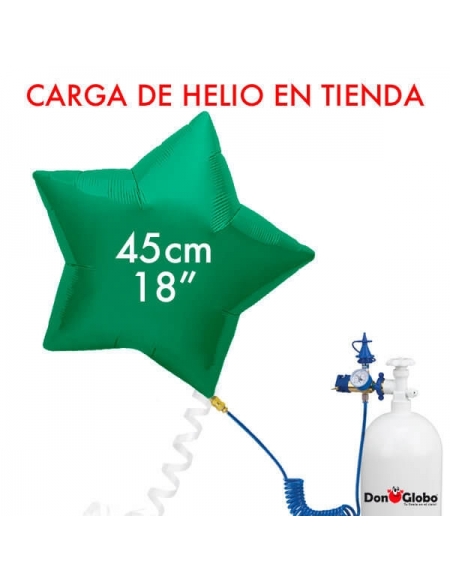 Carga de Helio Poliamida Estrellas 45cm - 18 Pulgadas