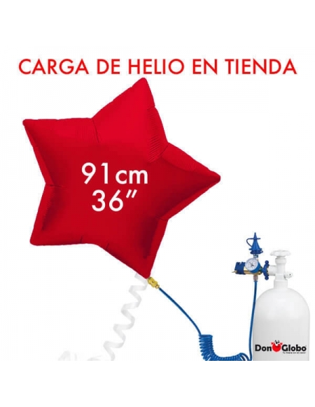 Carga de Helio Poliamida Estrellas 91cm - 36 Pulgadas