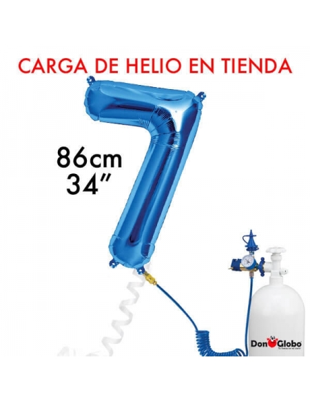 Carga de Helio Poliamida Numeros 86cm - 34 Pulgadas