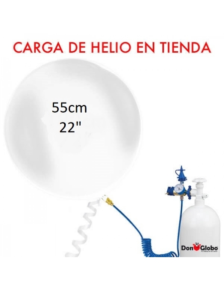 Carga de Helio Bubbles Esfericos 55cm - 22 Pulgadas