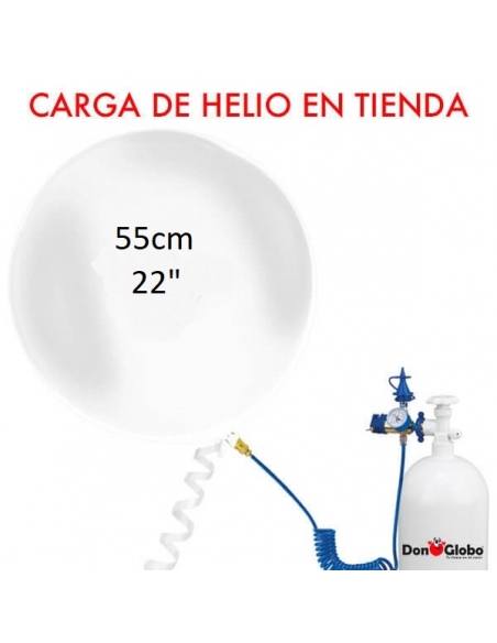 Carga de Helio Bubbles Esfericos 55cm - 22 Pulgadas