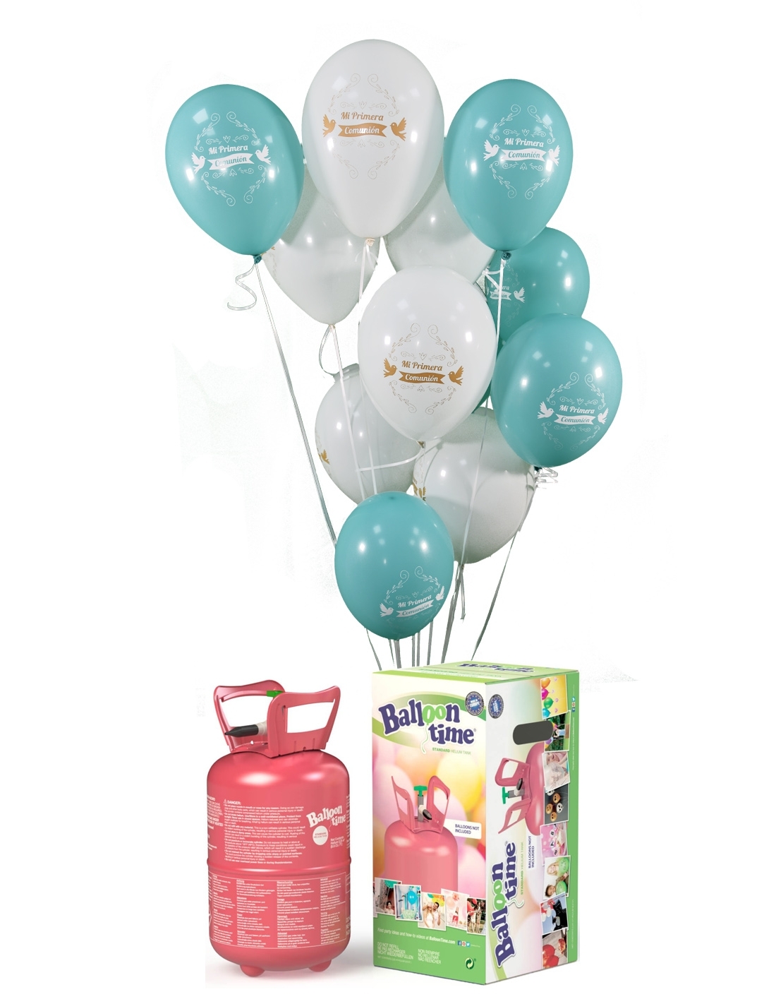 Bombona de Helio para Globos Desechable 0.13m3 sin Globos