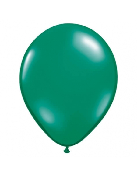 Globo Qualatex Redondo 13cm Cristal Verde Esmeralda