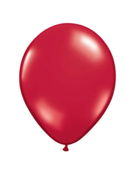 Globo Qualatex Redondo 13cm Cristal Rojo Rubi