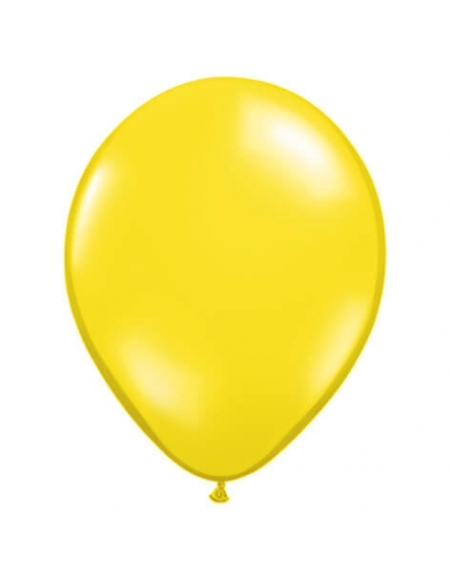 Globo Qualatex Redondo 13cm Cristal Amarillo Citrico