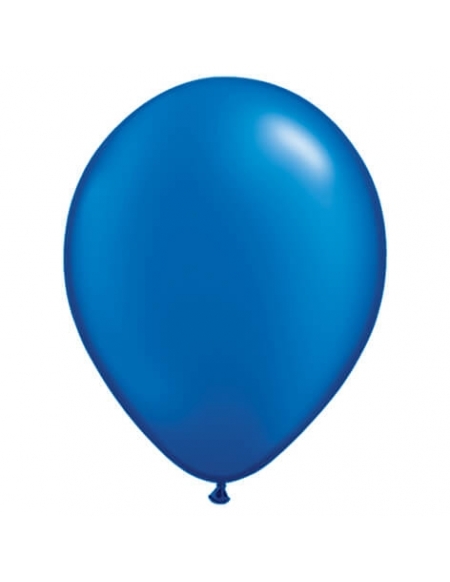 Globo Qualatex Redondo 28cm Metalizado Azul Zafiro