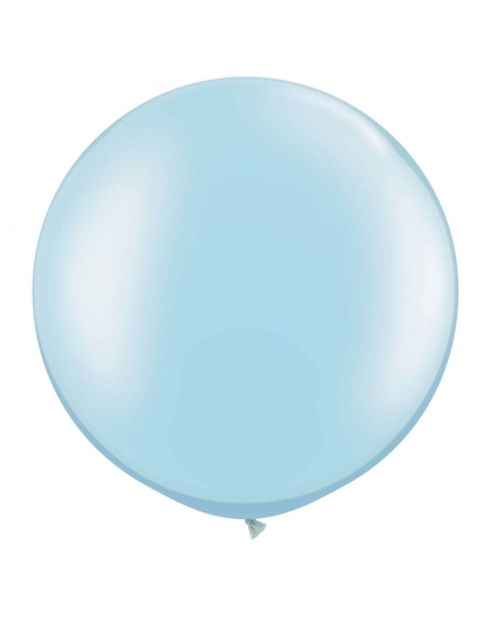 Globo Qualatex Redondo 40cm Metalizado Azul Claro