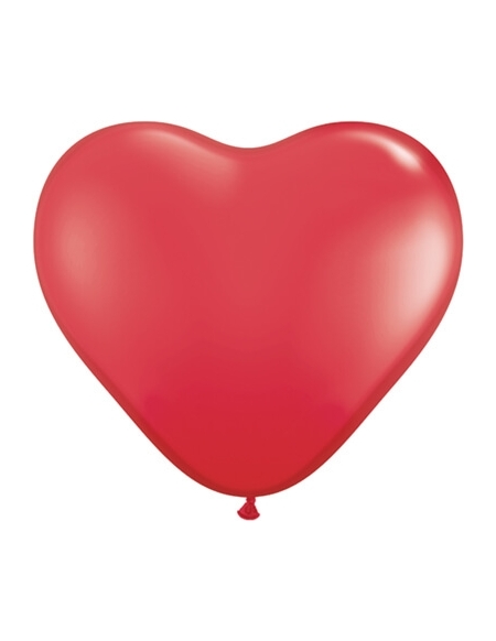 Globo Qualatex Corazon 28cm Pastel Rojo