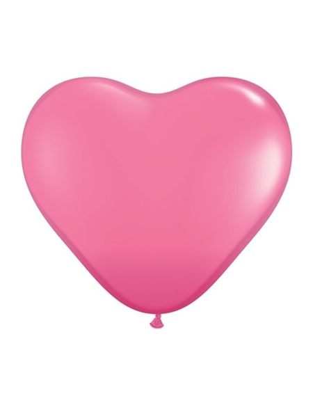 Globo Qualatex Corazon 28cm Pastel Rosa