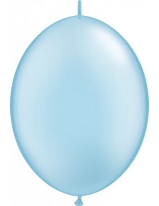 Globos Quick Link 15cm Metalizado Azul Claro