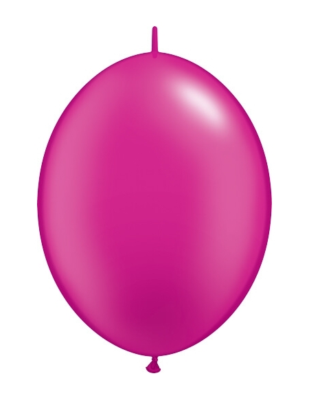 Globos Quick Link 15cm Metalizado Fucsia