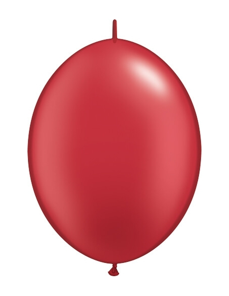 Globos Quick Link 15cm Metalizado Rojo Rubi