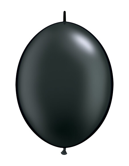 Globos Quick Link 15cm Metalizado Negro