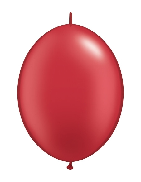 Globos Quick Link 30cm Metalizado Rojo Rubi