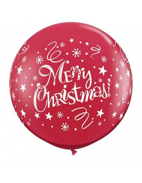 Globo Merry Christmas Festive Wrap Redondo 91cm