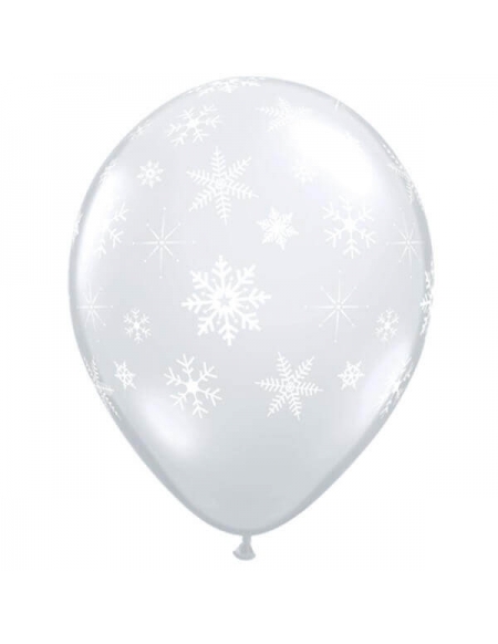 Globo Snowflakes and Sparkles Redondo 28cm