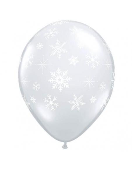 Globo Snowflakes and Sparkles Redondo 28cm