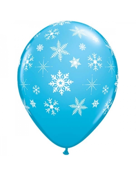 Globo Snowflakes and Sparkles Redondo 28cm