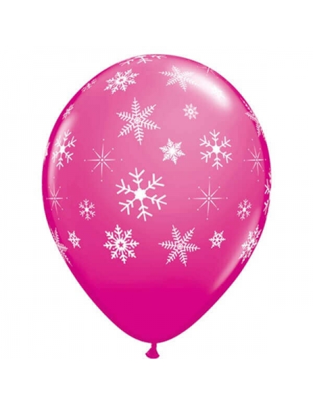 Globo Snowflakes and Sparkles Redondo 28cm