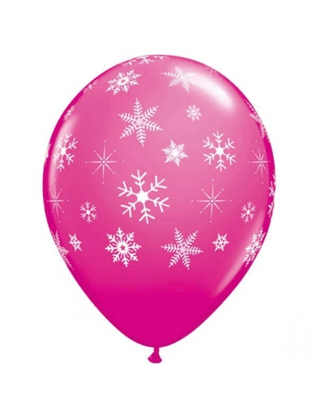 Globo Snowflakes and Sparkles Redondo 28cm