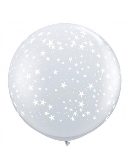 Globo Stars Diamond Clear Redondo 91cm