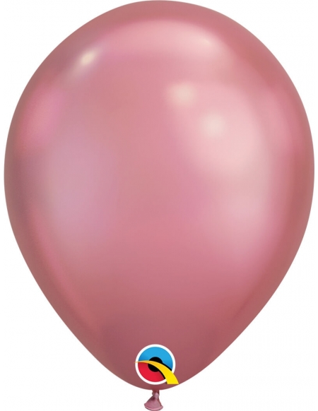 Globo Qualatex Chrome Redondo 28cm Malva