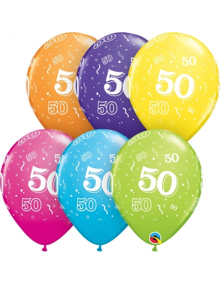 Globo Numero 50 Redondo 28cm Surtido